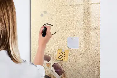Magnetic dry erase board sandbar finish