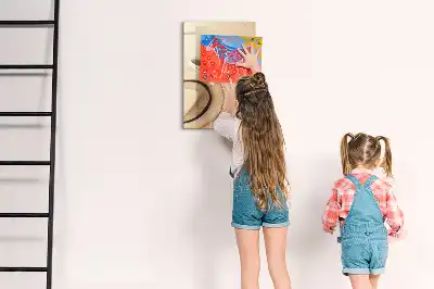Magnetic dry erase board sandbar finish