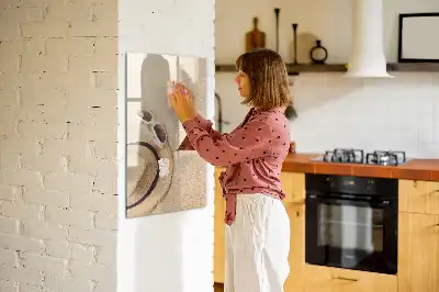 Magnetic dry erase board sandbar finish