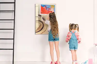 Magnetic dry erase board sandbar finish