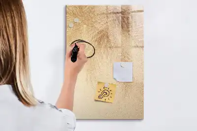 Magnetic writing board with palm leaves shadow design