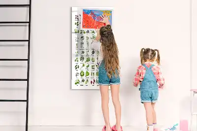 Magnetic writing board green vegetable design
