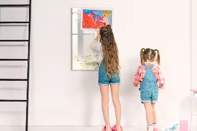 Magnetic erase board gold vegetable abstraction