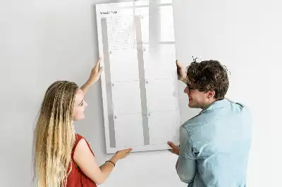 Magnetic erase board weekly planner