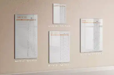 Magnetic writing board with cleaning list design