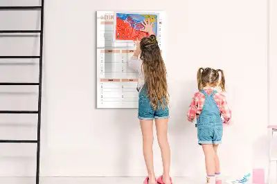 Magnetic dry erase board cleaning list