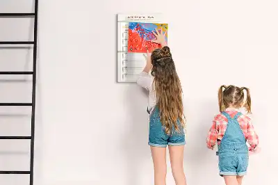 Magnetic writing board weekly meal planner