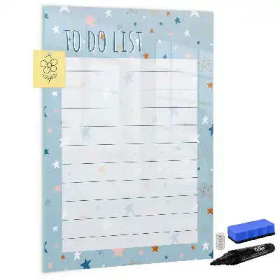 Magnetic erase board to-do list