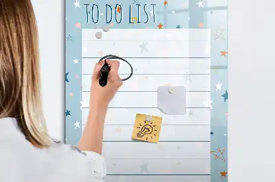Magnetic erase board to-do list