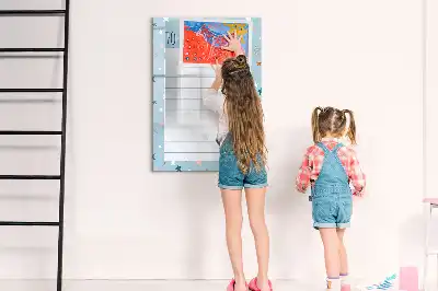 Magnetic erase board to-do list