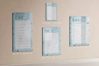 Magnetic erase board to-do list