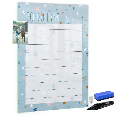 Magnetic erase board to-do list