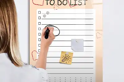 Magnetic writing board to-do list