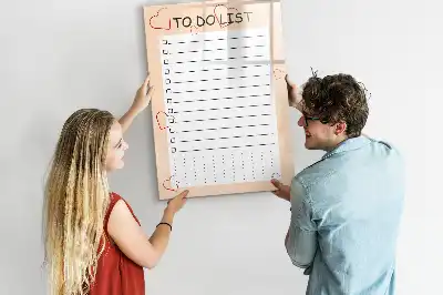 Magnetic writing board to-do list
