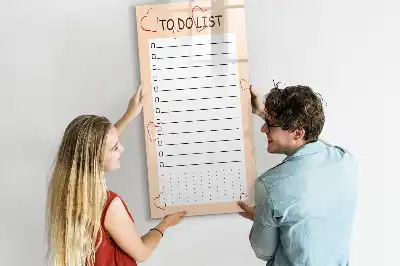 Magnetic writing board to-do list