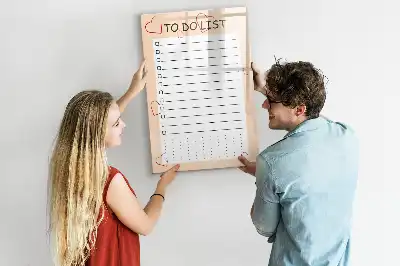 Magnetic writing board to-do list
