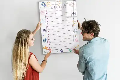 Magnetic erase board to-do list