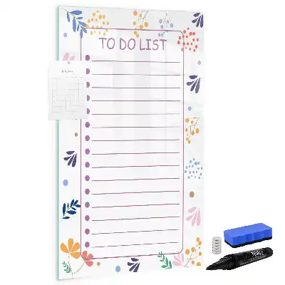 Magnetic erase board to-do list
