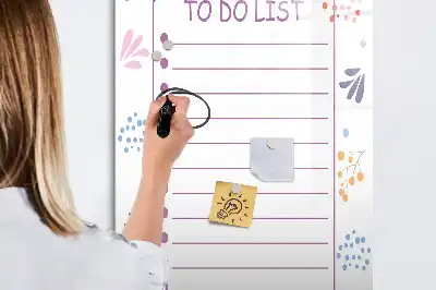 Magnetic erase board to-do list