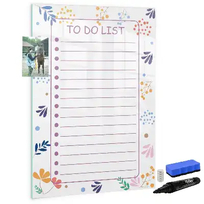 Magnetic erase board to-do list