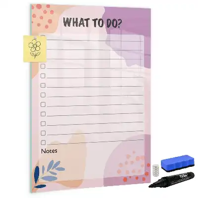 Magnetic writing board tasks to do list