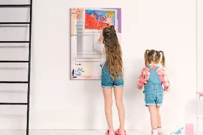 Magnetic writing board tasks to do list