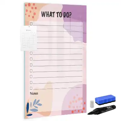 Magnetic writing board tasks to do list