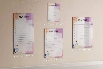 Magnetic writing board tasks to do list