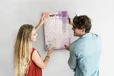 Magnetic writing board tasks to do list