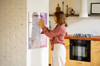 Magnetic writing board tasks to do list