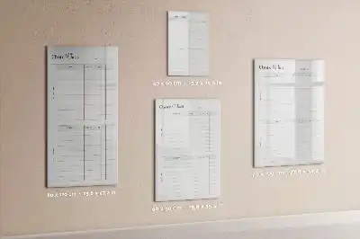 Magnetic chore chart dry erase board