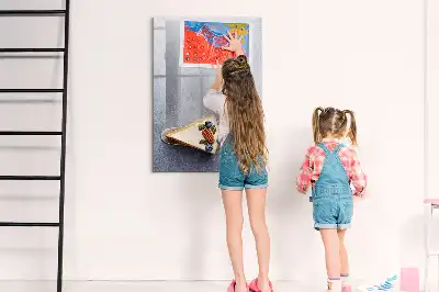 Magnetic erase board slice of cake design