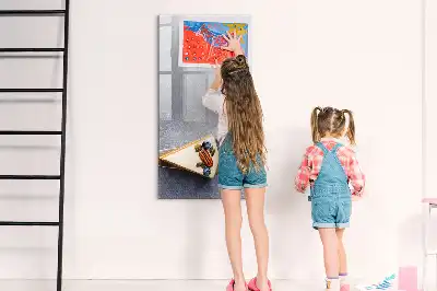 Magnetic erase board slice of cake design