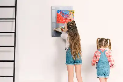 Magnetic erase board slice of cake design