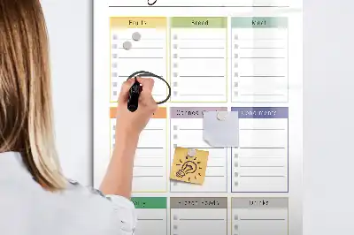 Magnetic writing board shopping list design