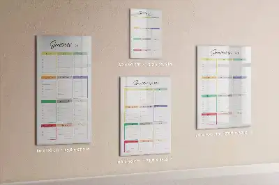 Magnetic writing board shopping list design