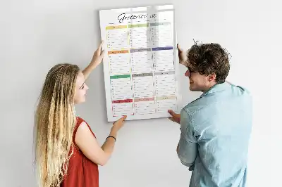 Magnetic writing board shopping list design