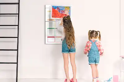 Magnetic writing board shopping list design