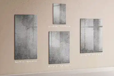 Magnetic writing board light concrete finish