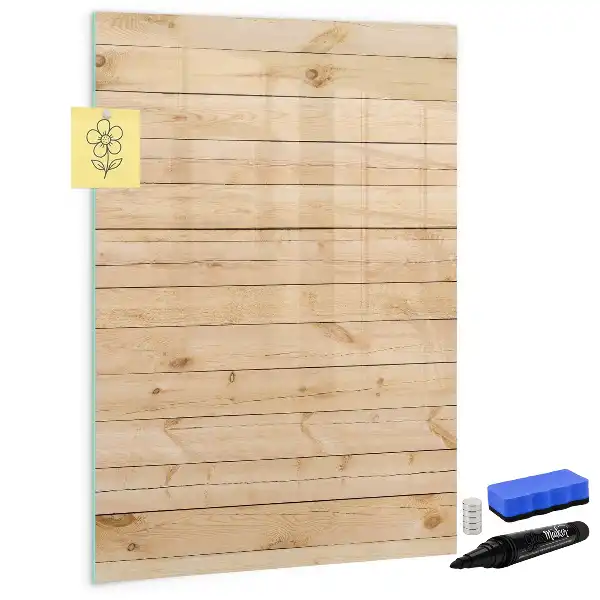 Magnetic dry erase board with light board design