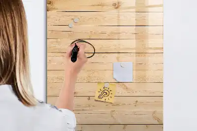 Magnetic dry erase board with light board design