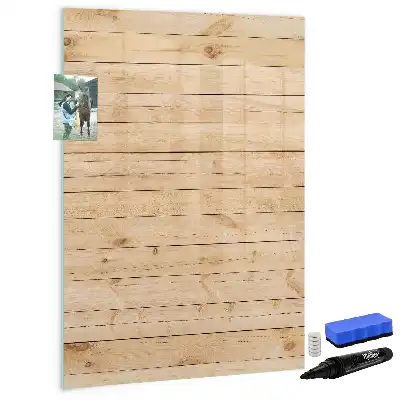 Magnetic dry erase board with light board design