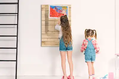 Magnetic dry erase board with light board design