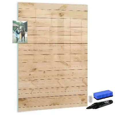 Magnetic dry erase board with light board design