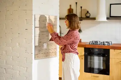 Magnetic dry erase board with light board design