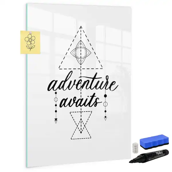 Magnetic writing board adventure edition