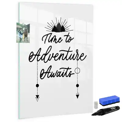 Magnetic dry erase board adventure edition