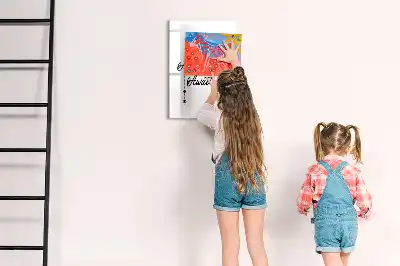 Magnetic dry erase board adventure edition
