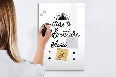 Magnetic dry erase board adventure edition