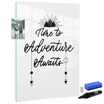Magnetic dry erase board adventure edition